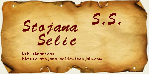 Stojana Selić vizit kartica